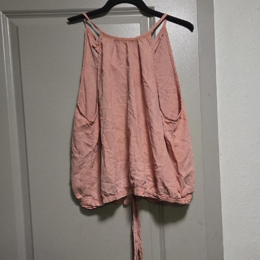 Anthropologie Dusty Rose Button-Down Blouse - Picture 2 of 3